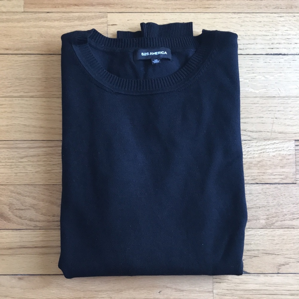 525 America Black Sweater. Size XS